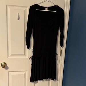 Elegant Black Long Sleeve Dress